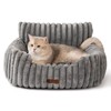 MEWOOFUN Cat Beds for Indoor Cats, Fluffy Cat Couch with