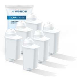 Wessper Brita Intenza Water Filter Cartridge 6 Pieces TZ700D3, 467873, 575491, Brita Intenza Filter for Fully Automatic Coffee Machines Compatible with Siemens EQ 6.9, TI305206RW, Bosch TCZ7003