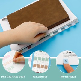 480 Pcs Colored Index Tabs, 0.5"x1.1" Repositionable Book Page Markers, Sticky Tabs for Notebooks, Filing, Classification