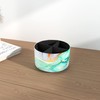 Czzmy Round Leather Art Supply Organizer,Remote Control Holder,360 Degree Spinning,Multi-Functional