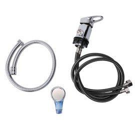 80cm Salon Shampoo Bowl Faucet 70cm Hose M Size Blue Sprayer Head Salon Sink Faucet Replacement Parts