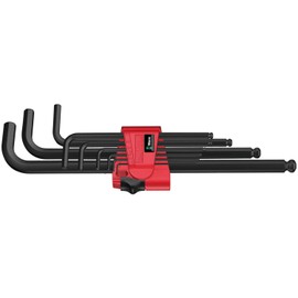 Wera 05073596001 Hex-Plus Hex Key Set 950 PKL/9 BM SB High Torque with Ball-end, Metric BlackLaser, 1.5 mm-10 mm, 9-Piece