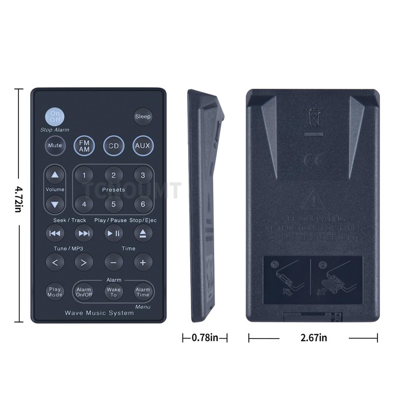 Remote Control for Bose Sound Touch Music Radio System CD