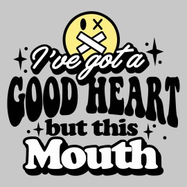 Unbranded Ive got a good heart 10" Width DTF Print Sheet Ready To Press Heat Transfer