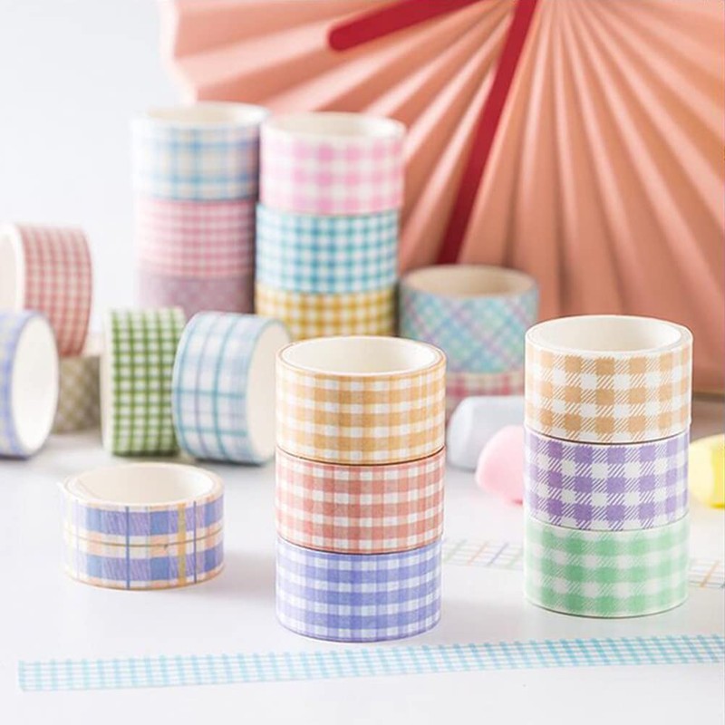 MinniLove Masking Tape, Washi Paper, 16 Types, Sticker Tape, Cute,