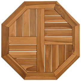 vidaXL - Table top Replacement Board Outdoor Indoor Octagonal Solid Teak Wood 19.7" x 19.7" x 1"