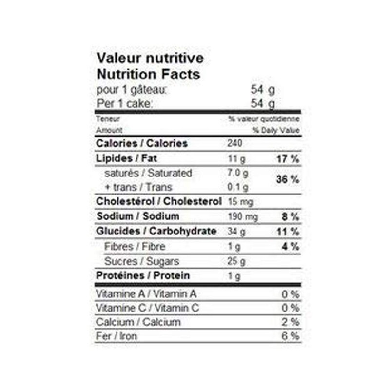 Vachon May West White Sponge Cakes 324g/11.4oz, 6-Pack {Imported from