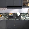 VIOPVERY Green Marble Wallpaper Peel and Stick 35"x197" Green Wall