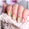 NOLITOY 6Pcs Marble Pattern Nail Transfer Stickers DIY Manicure Supplies