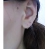 QWALIT Clear Plastic Earrings for Sports, Work, Sensitive Ears -