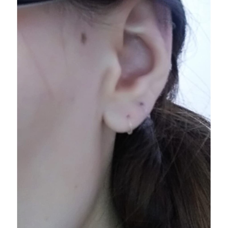 QWALIT Clear Plastic Earrings for Sports, Work, Sensitive Ears -