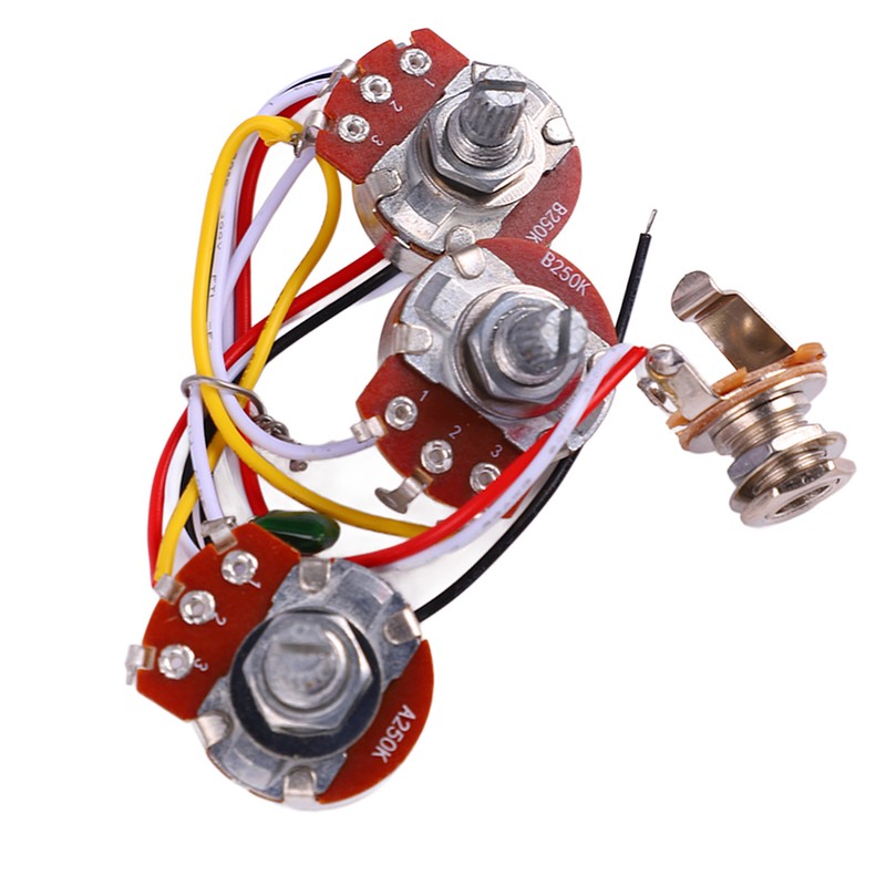 Guitar Potentiometer Kit Jazz Bass Wiring Harness 1 Volume 2