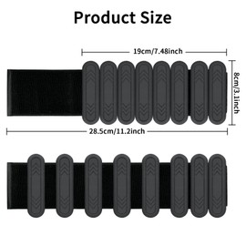 Smlper 2 Piece Adjustable Wrist Weights Ankle Weights Set (2 x 0.25 kg & 2 x 0.5 kg) Portable Weight Cuffs for Men and Women, Ankle Weights Set for Pilates, Dance, Yoga, Walking, Jogging, Aerobics