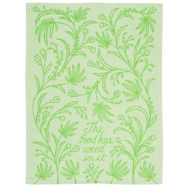 BlueQ Dish Towel: Food Has Weed In It