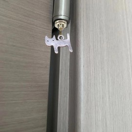 Silver Hinge Heads Decorative Topper cat,Magnetic Hinge Dropper Hanging,Magnetic Hinge Head Toppers,Door Hinge Pin Topper (Silver)