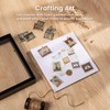 Califortree 5x5 Small Shadow Box Picture Frame with Soft Linen