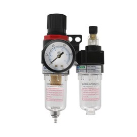 CENPEK 1/4inch Compressor Air Filter Air Pressure Regulator Water-oil Separator Trap Filter with Lubricator Cup for Air Tools System-A