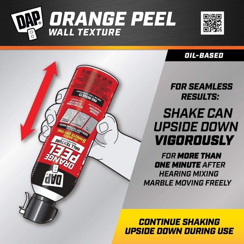 Spray Texture Orange Peel Oil Based Wall Texture Quick Repair,
