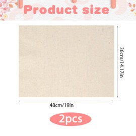 Mabor 2Pcs Proofing Cloth for Bread Baking Bread Cloth Reusable Linen Cloth Tea Towels for Baking Sourdough Bread Cloth for Dough Baguettes Pastry Homemade Bread 18.9" x 14.2"