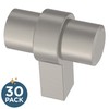 Franklin Brass Simple Wrapped Bar (30-Pack) Cabinet Knobs Stainless Steel