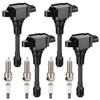 4Pcs UF549 Ignition Coil Pack and 4Pcs Iridium Spark Plug