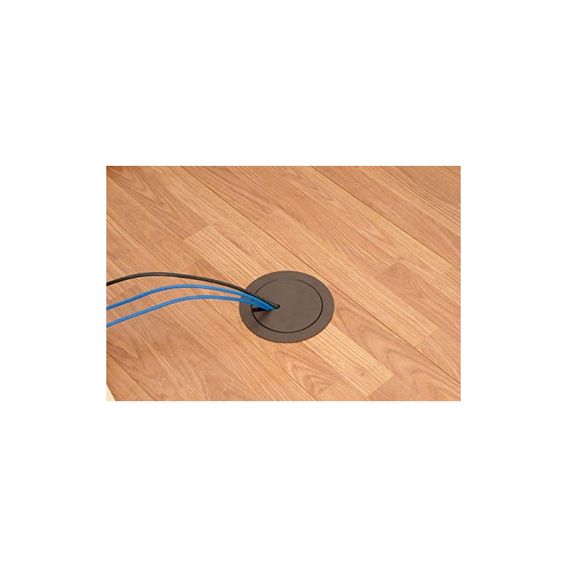 Arlington FLBR5420 Recessed Power and Data Round Floor Box (Brown)