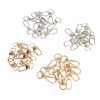 40Pcs Lobster Claw Clasps Zinc Alloy Gold Silver Color Glossy