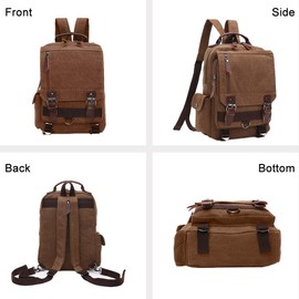 TELOSPORTS Canvas Crossbody Bag Sling Bag Messenger Bag for Men Women Shoulder Bag Crossbody Sling Backpack Travel Rucksack