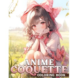 Anime Coquette Coloring Book: Beautiful Coloring pages featuring Kawaii Girls with Balletcore Fashion Designs for All Ages Relaxation