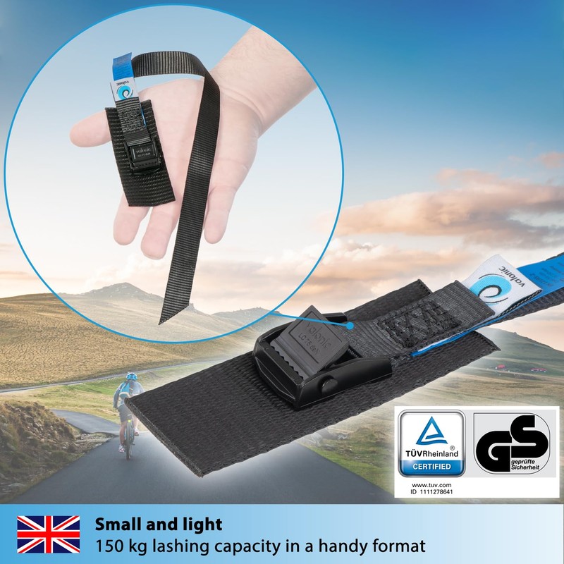 valonic HORNET - 4x 80cm tie down strap short, 19mm,