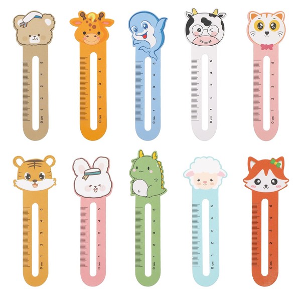 100 PCS Animal Bookmarks for Kids Cute Book Marks for