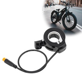 Tobefore 130X Thumb Throttle, Inner Diameter 9 mm 3 Pin Male Connector for Electric Bike/Scooter, 12V-72V Universal Voltage, IPX4 Waterproof, Fits 22.2mm Handlebars,Ambidextrous Design