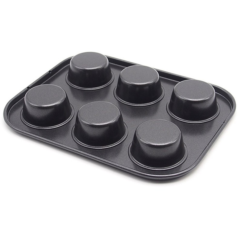 HYTK Muffin Pan 6 Cup Cupcake Baking Pan No Stick