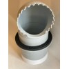 RainHarvesting Tank Overflow Kit 4" flanged elbow with gasket, screen