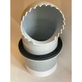 RainHarvesting Tank Overflow Kit 4" flanged elbow with gasket, screen & adapter