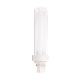 (Pack of 10) Satco S8322, 3000K 18-Watt G24D-2 Base T4 Quad 2-Pin Tube for Magnetic Ballasts, Compact Fluorescent Bulb