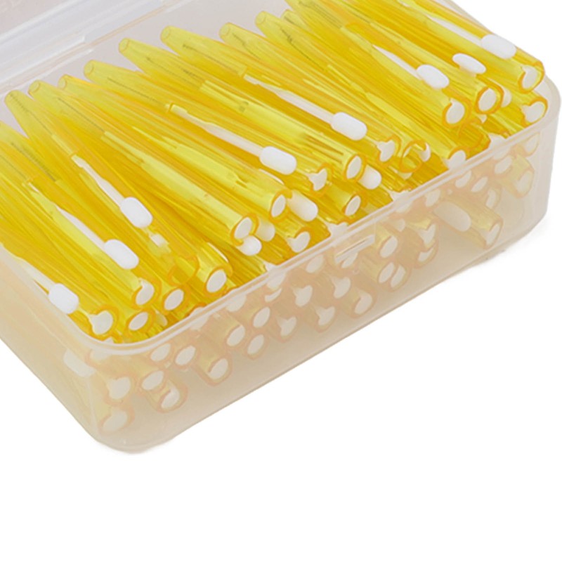 60Pcs Interdental Brush Practical Slim Braces Cleaner with PP Handle