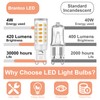 Brantoo G9 LED Bulb Dimmable 2700K Warm White, T4 4W