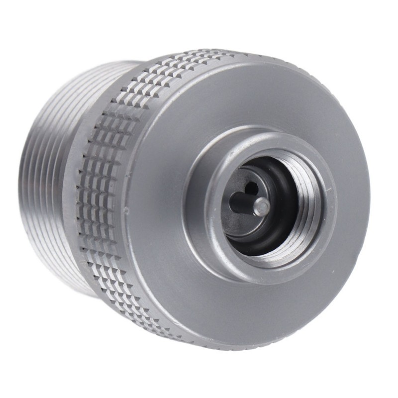 Camping Gas Canister Adapter Convertor Valve Flat Canister to 1L