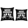 Music Producer Studio Desk Beatmaker DJ Controller Throw Pillow