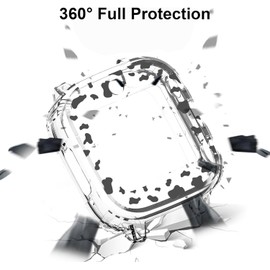 NTidea Screen Protector Case Compatible with Cosmo JrTrack 4 3 Smart Watch, Soft Color TPU Shockproof Cover Slim Guard Thin Bumper Shell Protector, Pattern A