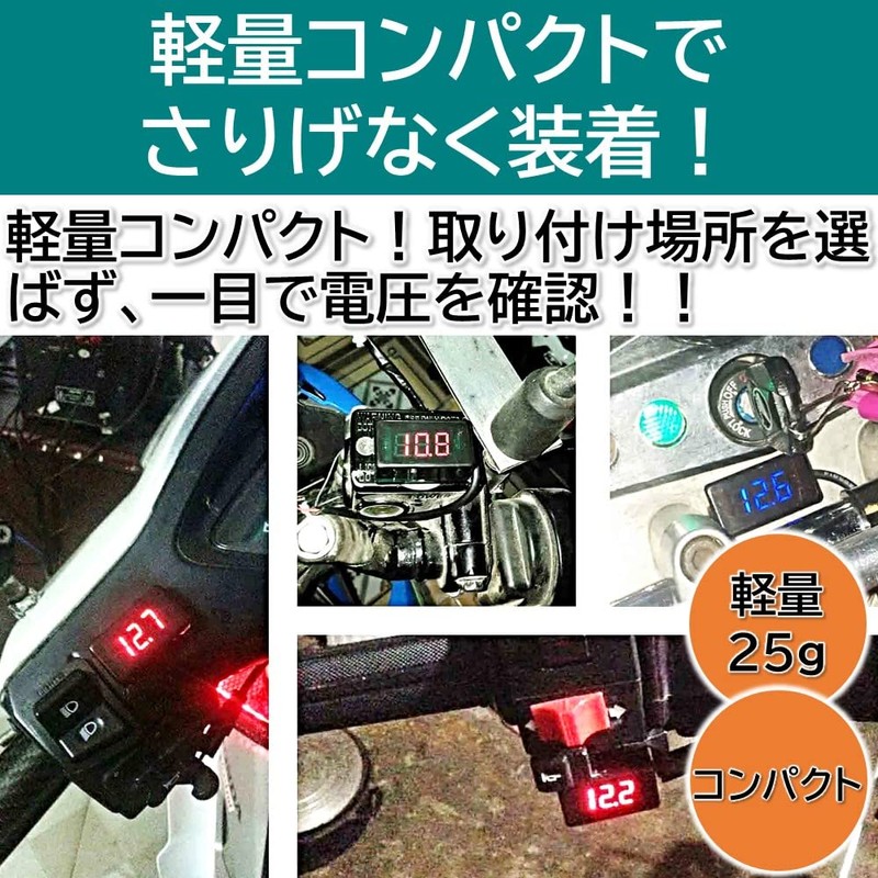 Rubonarie Compact Voltmeter Digital Small Voltmeter Digital Voltmeter LED Display