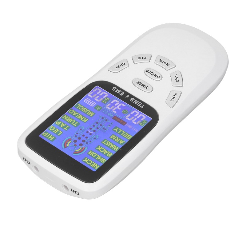 Rechargeable TENS Machine Neck Massaging 12 Modes Micro Current Digital