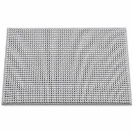 Grey Chenille Bath Mat Water Absorbent Non-Slip Rug – Soft Quick-Drying Bathroom Floor Mat for Toilet, Shower, Kitchen & Doorway