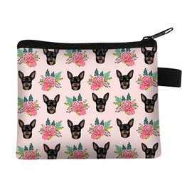 FAVORTALK Boys Coin Purse Mini Cute Coin Pouch with Animal Printing Small Cash Bag with Zipper for Key Lipstick Earphone, 13914