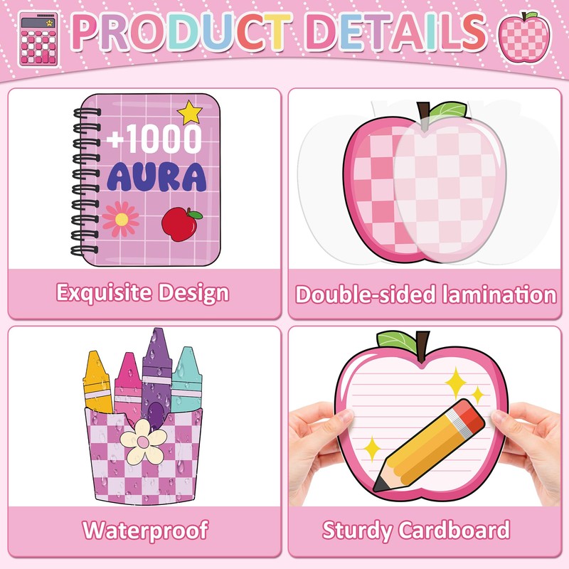 Composition Notebook Bulletin Board Decoration Set Marble Composition Notebook Classroom