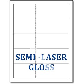 Blank Raffle Ticket Sheets with Tear-Away Stubs - 50 Tickets (5 Per Sheet) - Double Sided Semi-Laser Gloss - Works as Event, Drink, Movie Tickets & More