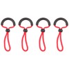 ROUGH & ROAD Fastener Hook Quick Open Zip Tab, Red,