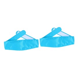 Healeved 2pcs Reusable Ice Pack Head Strap for Injuries and Fever Relief Lightweight Cooling Therapy Bag for Sprains Muscle Aches and Swelling Sky Blue