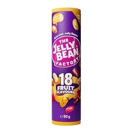Jelly Bean Factory Gourmet Tube | 18 Fruit Mix | Gluten and Gelatine free | Impulse candy (1 x 90g)
